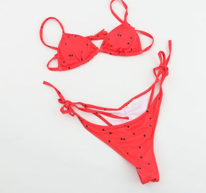 Printed split swimsuit, best selling two-piece bikini