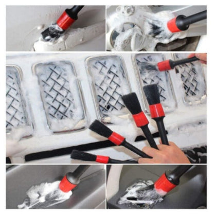 26Pcs Car Detailing Brush Set Soft Brushes Interior Wheel Valet Pro Cleaning Kit