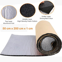 10M 10mm Sound Deadening Roll Car Van Heat Insulation Thick Closed Cell Foam Mat