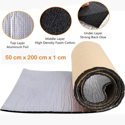 10M 10mm Sound Deadening Roll Car Van Heat Insulation Thick Closed Cell Foam Mat
