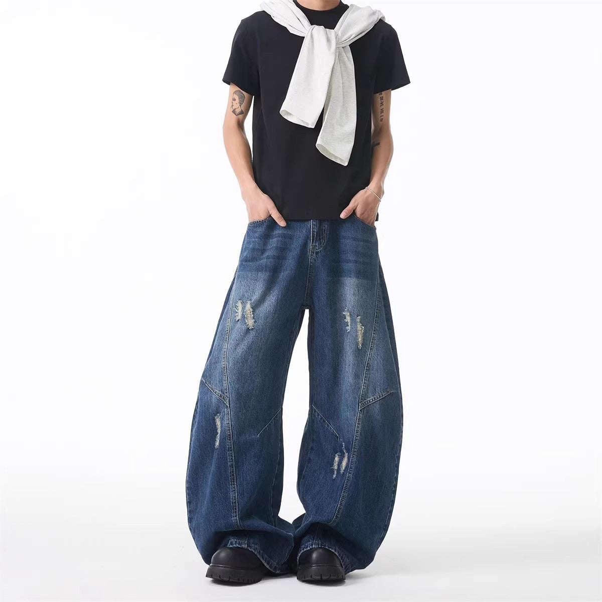 American-style Silhouette Bootcut Jeans For Women And Men