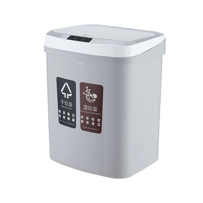 Household Intelligent Induction Dry And Wet Sorting Trash Can