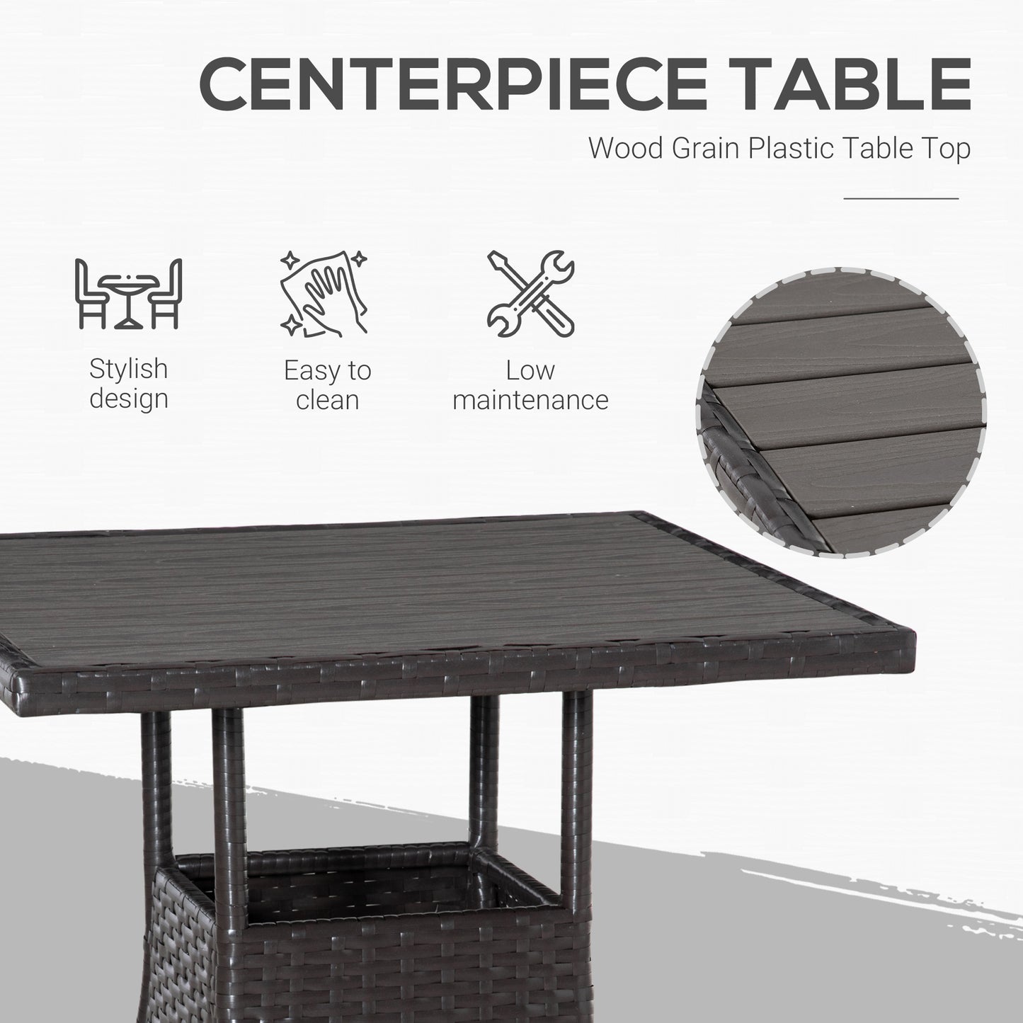 3 Piece Patio Bistro Set