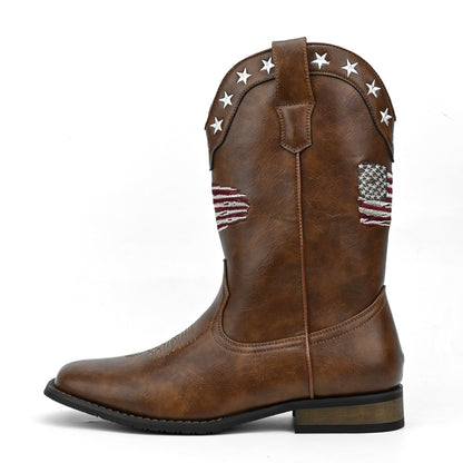 Five-pointed Star Suit Men's Western Cowboy Boot
