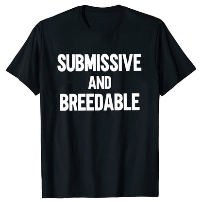 Obedient And Reproducible T-shirt Funny Humor Pure Cotton Neutral