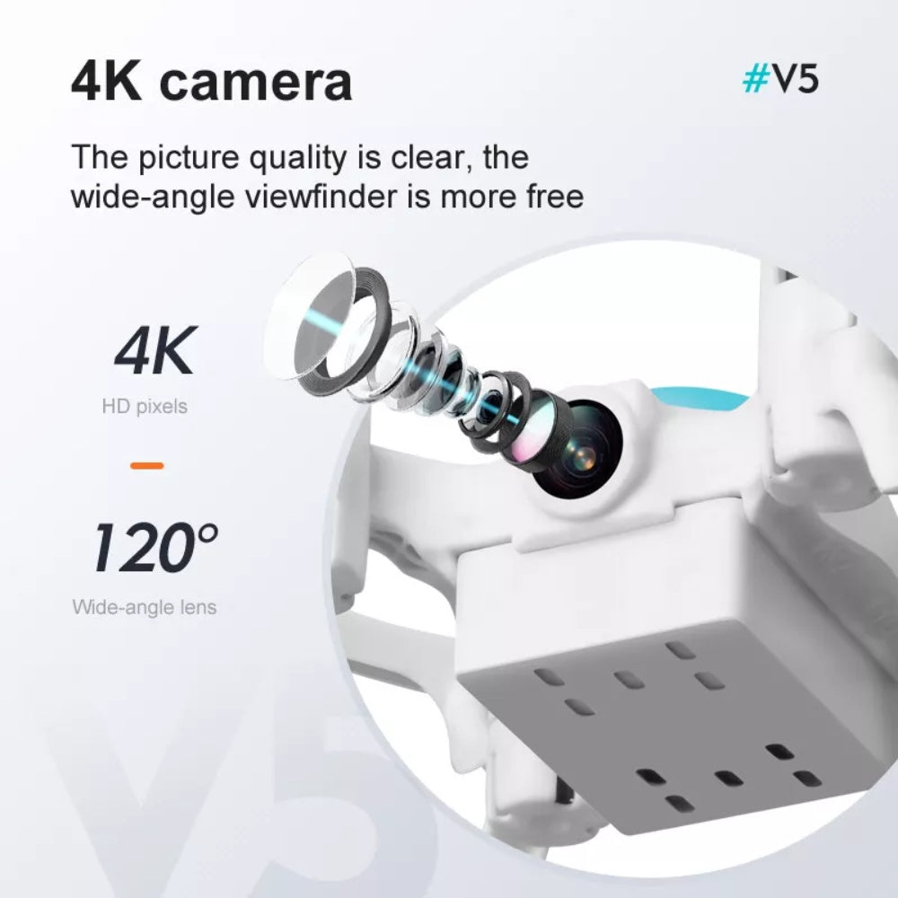UK 4DRC V5 Kids And Beginners Mini RC Drone RC Quadcopter With 720P HD Wide Angle Camera,Drones Suitable For Children And Beginners,Logistics Is Randomly Sent By Evri,Royal Mail,Amazon Logistics
