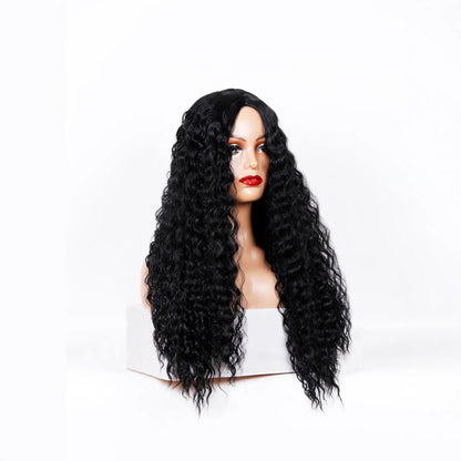 Medium Long Curly Hair Wave Synthetic Wigs