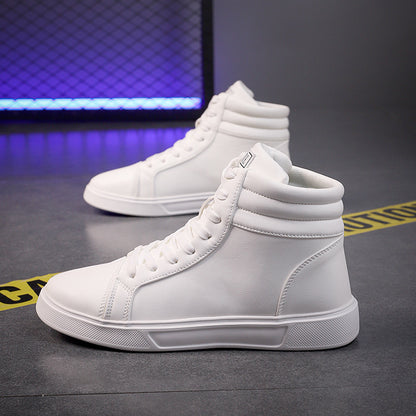 Plus Size Men's Leather Boots Fashion Casual Ankle Boots