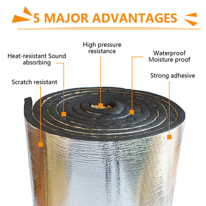 10M 10mm Sound Deadening Roll Car Van Heat Insulation Thick Closed Cell Foam Mat