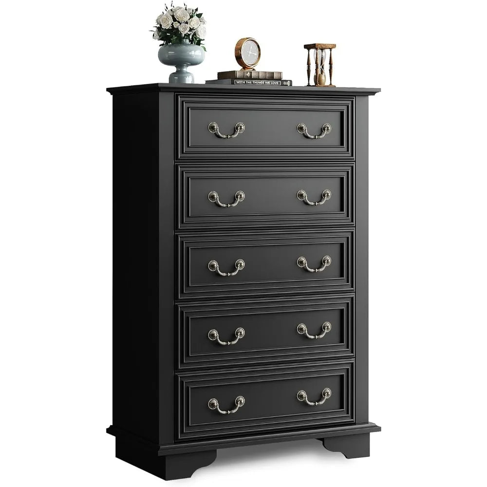 Farmhouse Dresser for Bedroom,Dresser Storage Organizer, Wood Chest of Drawers for Bedroom, for Living Room, Hallway