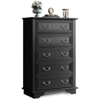 Farmhouse Dresser for Bedroom,Dresser Storage Organizer, Wood Chest of Drawers for Bedroom, for Living Room, Hallway