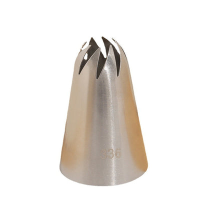 336 Rotating 8 Teeth Decorating Nozzle 304 Stainless Steel Cake Baking Tools