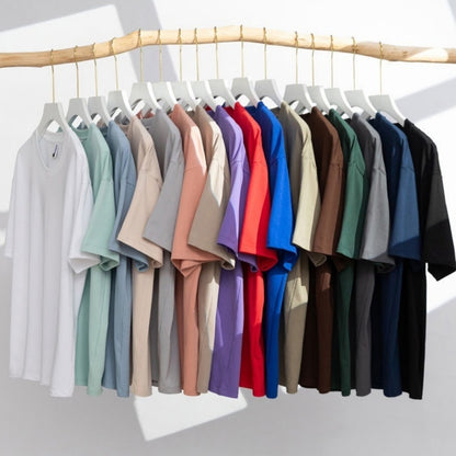 Cotton Trendy Short Sleeve Men And Women Same Type T-shirt