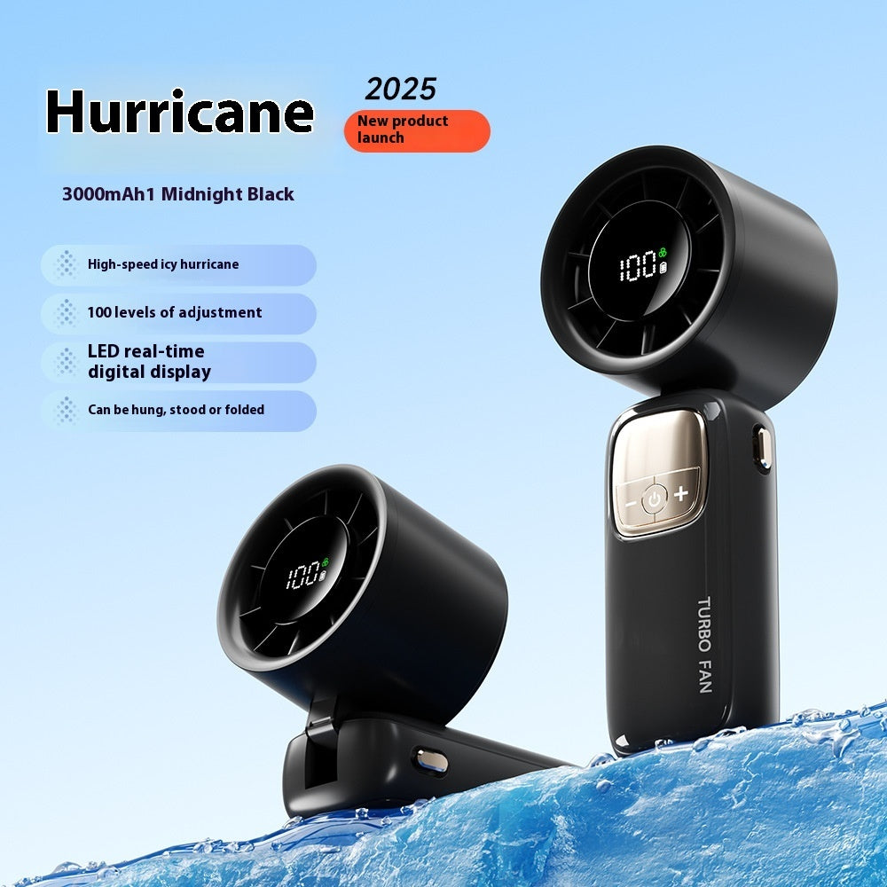 Semiconductor Refrigeration High-speed Handheld Fan Usb Outdoor Portable Folding Mini Fan