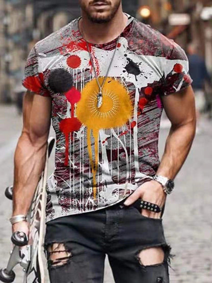 Men's Printed Short-sleeved T-shirt