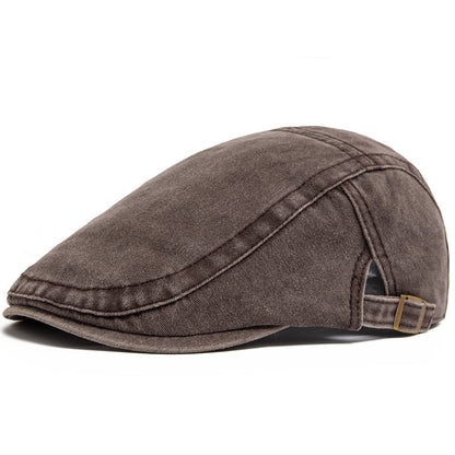 Retro Washed Denim Hat Cowboy Beret Fashion Casual Baseball Cap