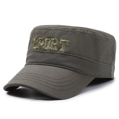 Hat Flat-top Peaked Cap Leisure Men's Sunhat