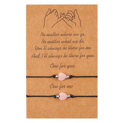 Europe And America Best Selling Luminous Pendant Card Necklace Love