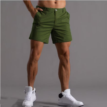 Men's Shorts With Pockets Fashion Summer Button Beach Pants