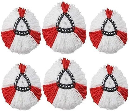 6x Replacement For Vileda Mop Heads Refill Turbo Microfibre Spin Mop Easy Wring