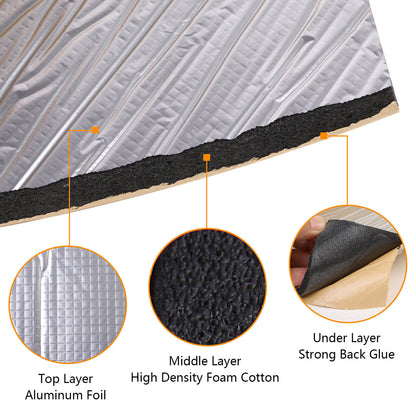 10M 10mm Sound Deadening Roll Car Van Heat Insulation Thick Closed Cell Foam Mat