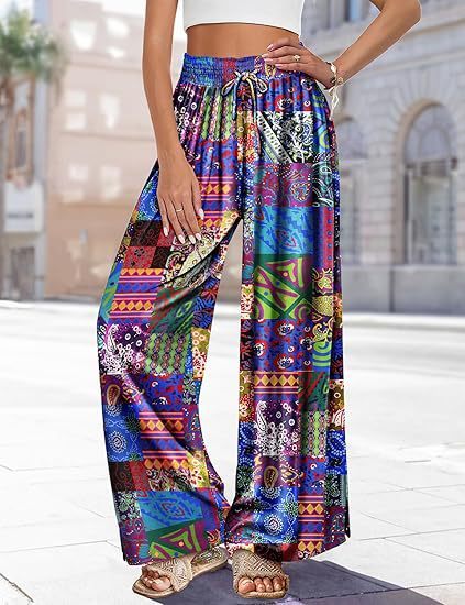Women's Summer Bohemian Wide-leg Pants