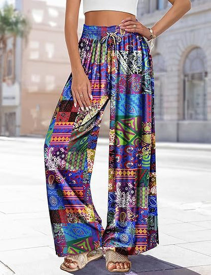 Women's Summer Bohemian Wide-leg Pants