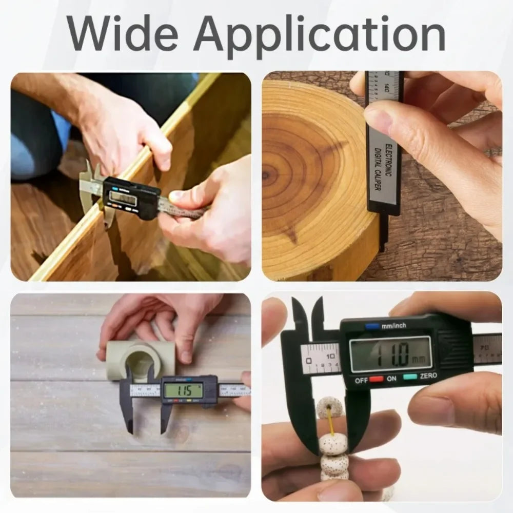 LCD Display 150mm Electronic Digital Caliper Vernier Calipers Gauge Micrometer with Storage Box for Mechanical Component Measure