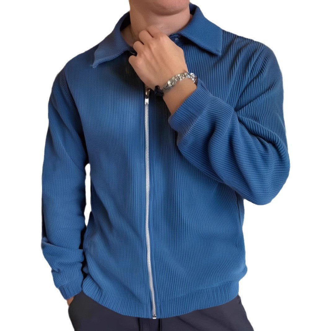 Casual Lapel Jacket Cardigan Men's Fashion