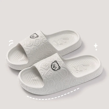 Women Summer EVA Slippers Indoor Home Bath Non Slip Soft Wide Comfort Couple Slippers Unisex Outdoor Beach Flip Flops Men Slides