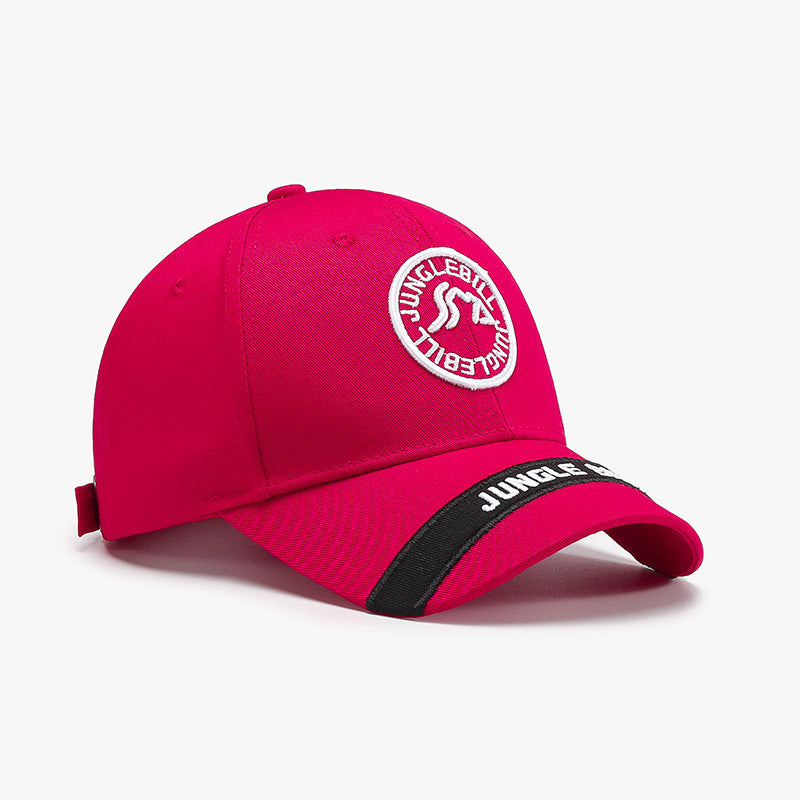 Hard Top Big Head Circumference Men's And Women's American Outdoor Letter Embroidery Baseball Cap