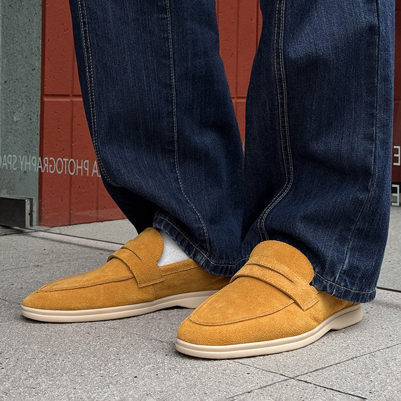 Gommino Suede Men's Soft Bottom Slip-on Casual Shoes