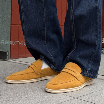 Gommino Suede Men's Soft Bottom Slip-on Casual Shoes