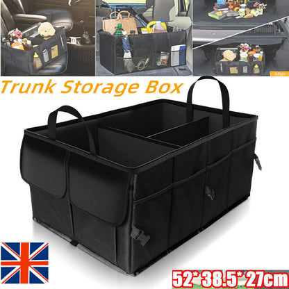 Car Boot Organiser Portable Foldable Heavy Duty Large Car Boot Tidy Storage Bag