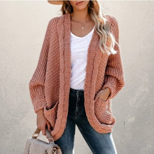 Long-sleeved cardigan in a long-sleeved cardigan
