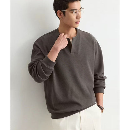 Mens Plus-Size Lightweight Crew-Neck Sweatshirt