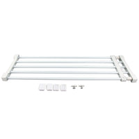 Adjustable Telescopic Storage Rack Cupboard Wardrobe Closet Divider Partition Shelf