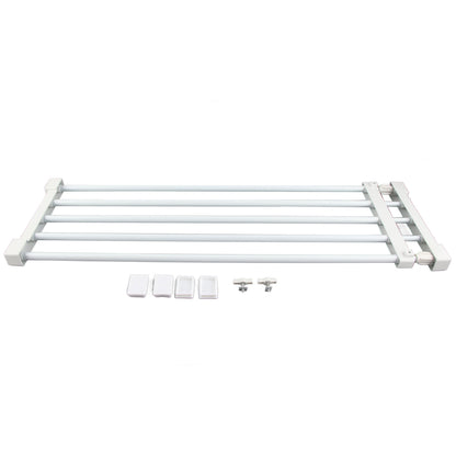 Adjustable Telescopic Storage Rack Cupboard Wardrobe Closet Divider Partition Shelf