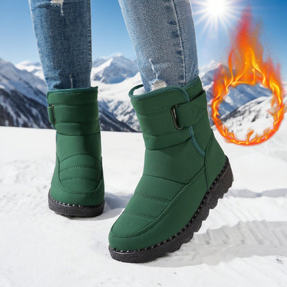 Snow Boots For Women Plus Size Plus Velvet Warm Cotton Boots