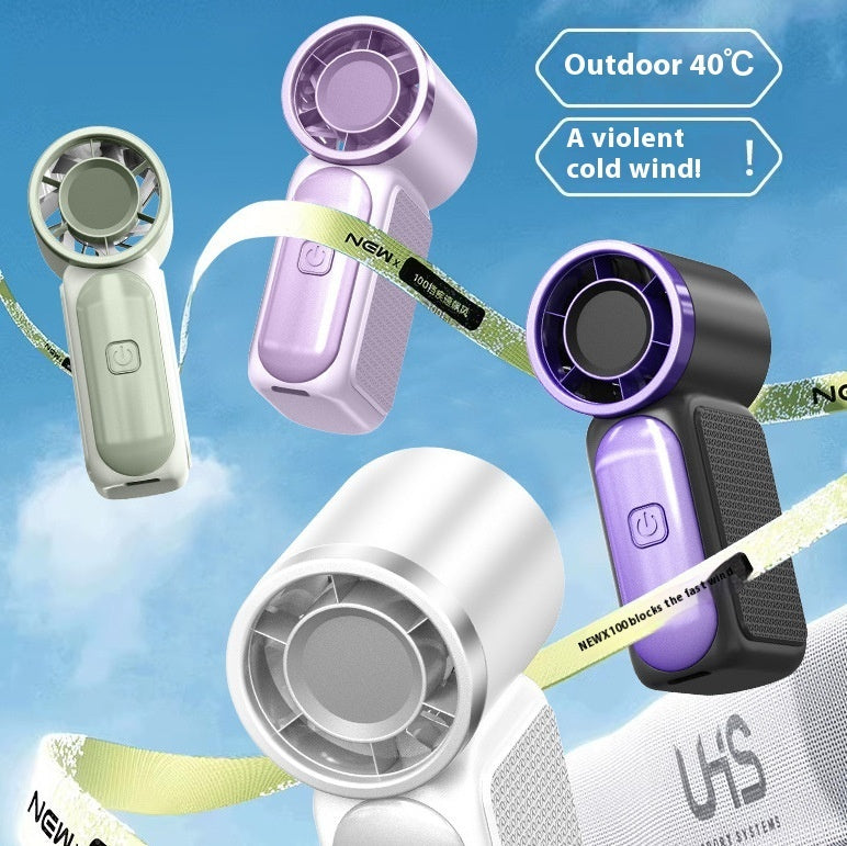 Outdoor Portable Usb Charging High Speed Digital Display Cooling Fan