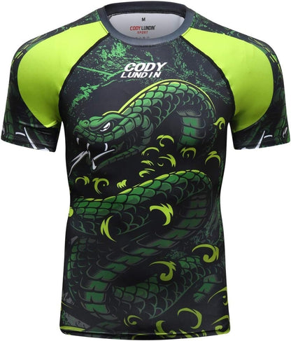 3D Digital Printing Short-sleeved T-shirt Animal Men