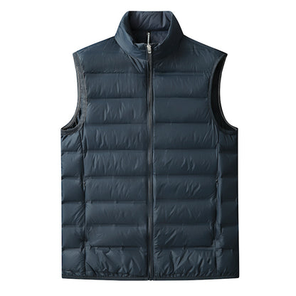 Vest Plus-size Ultra-lightweight Loose-fit Stand-up Collar