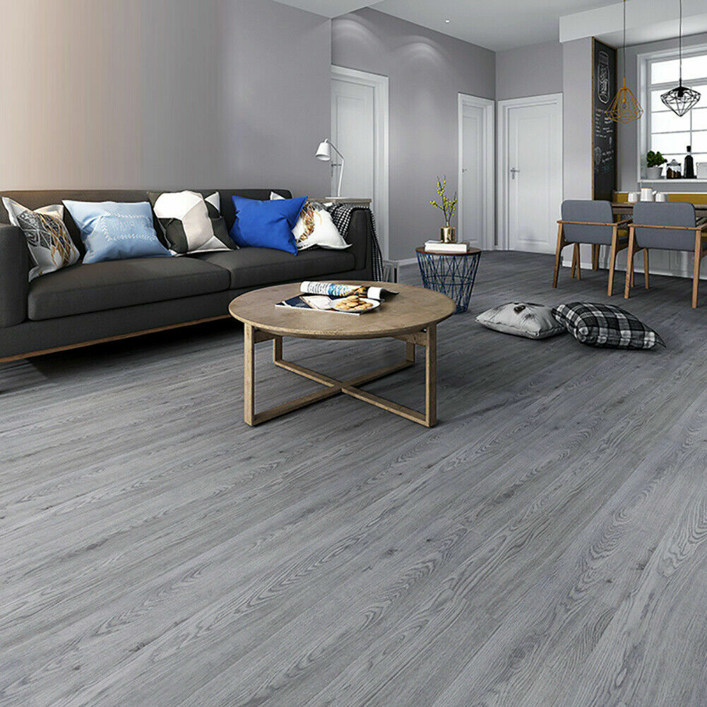 5m Floor Planks Tiles Self Adhesive Wood Effect Vinyl Flooring Kitchen Bathroom
