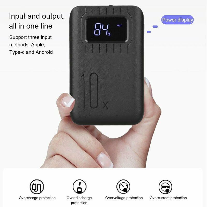 UK 9000000mAh Power Bank Charger Battery Pack Portable 2USB For Mobile Phone