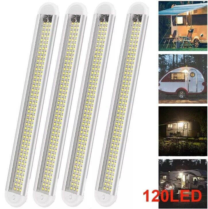 12V 120 LED Car Interior Strip Lights Bar Light Car Van Caravan Boat Home Bus UK