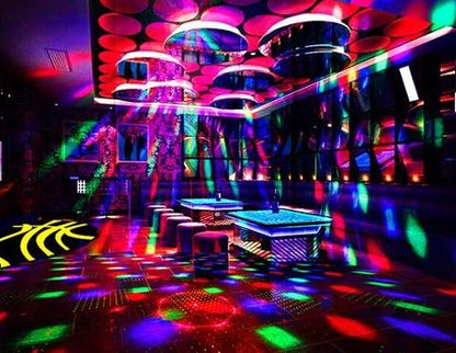 LED laser magic fans, your laser projection lamp, stage lighting equipment, bar, private room, KTV lamp, two-in-one effect