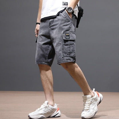 Mid-length Pants Breeches Youth Workwear Jeans