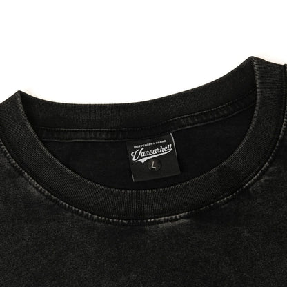 New Real Shot American Fashion Brand Printed Long Sleeve T-shirt