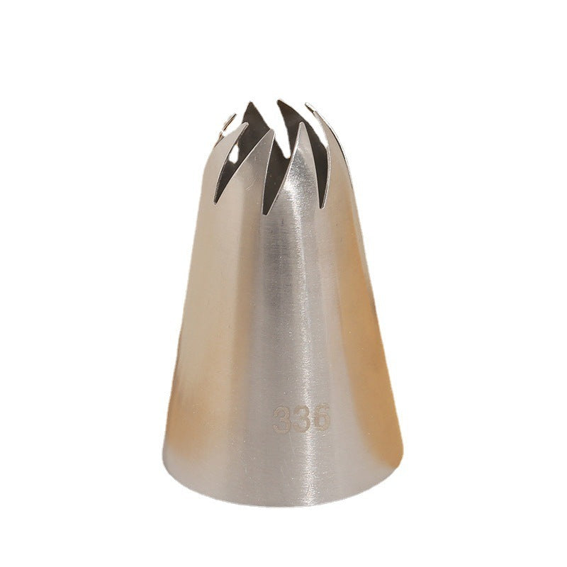 336 Rotating 8 Teeth Decorating Nozzle 304 Stainless Steel Cake Baking Tools