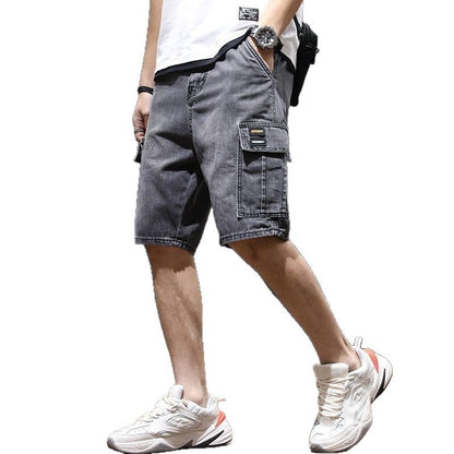 Mid-length Pants Breeches Youth Workwear Jeans
